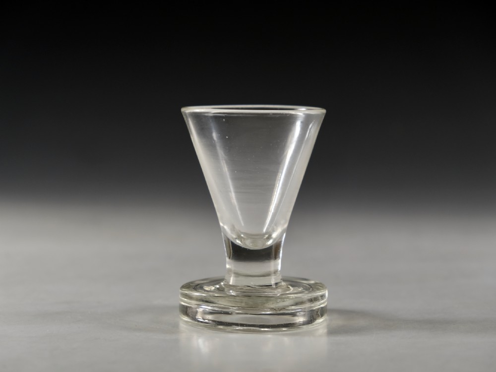 Antique glass firing glass c1790-1800