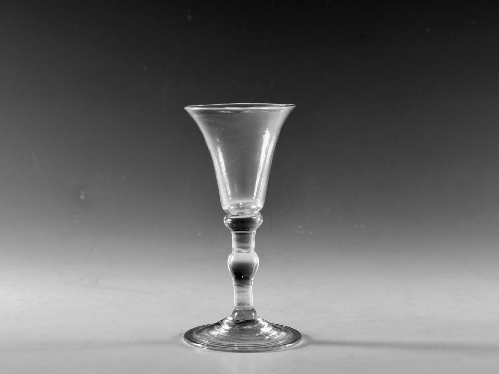 Antique glass gin glass English c1750