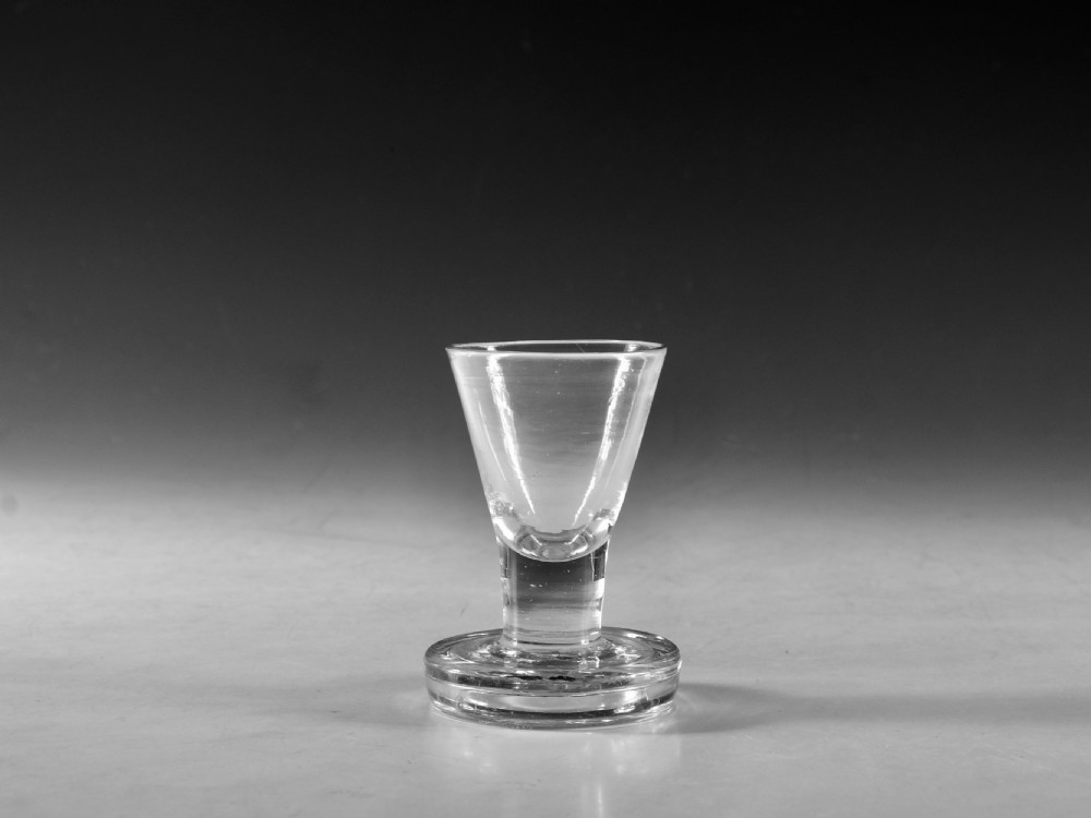 Antique glass firing glass c1790-1800