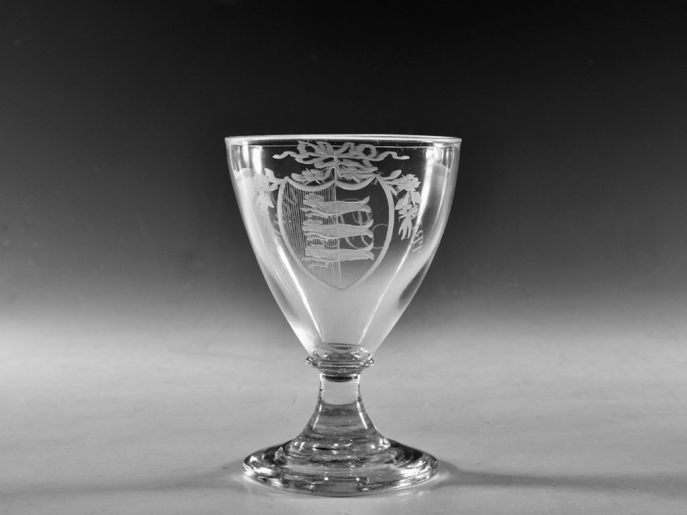 Antique glass rummer Absolon c1795