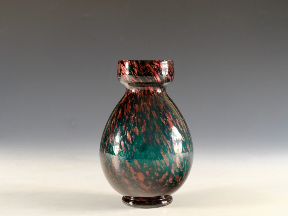 Antique glass hyacinth vase English c1900