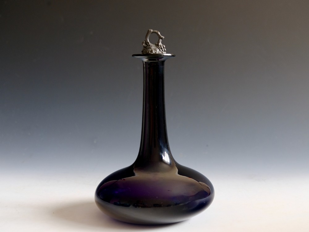 Antique glass Mell decanter English c1850