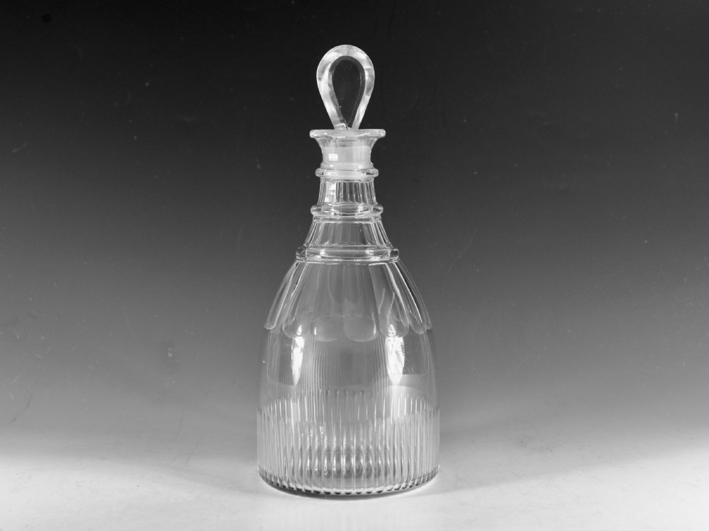 Antique glass - magnum decanter English c1810