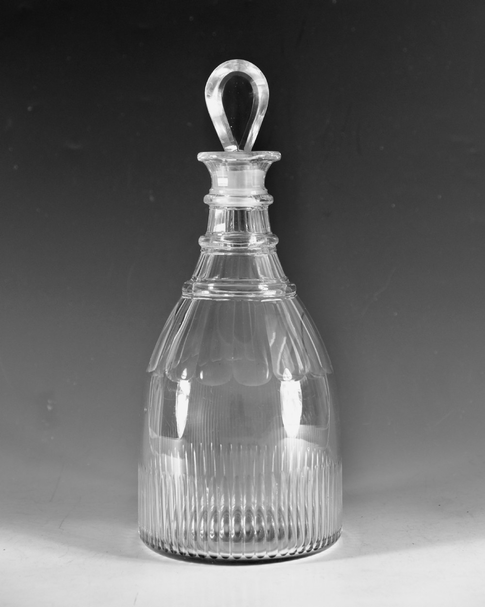 Antique glass - magnum decanter English c1810 View II