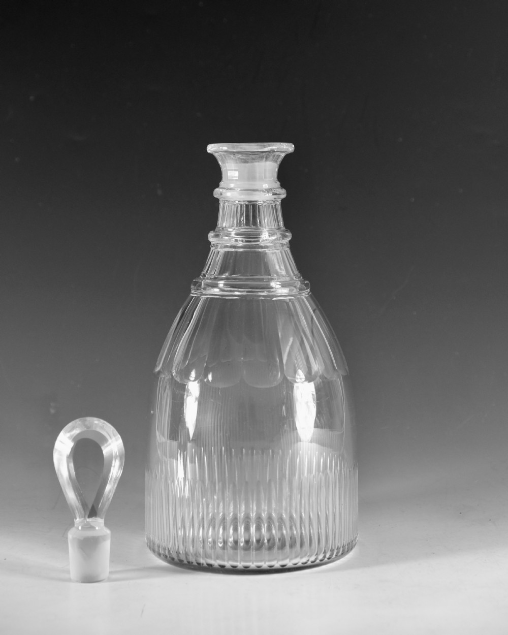 Antique glass - magnum decanter English c1810 View III