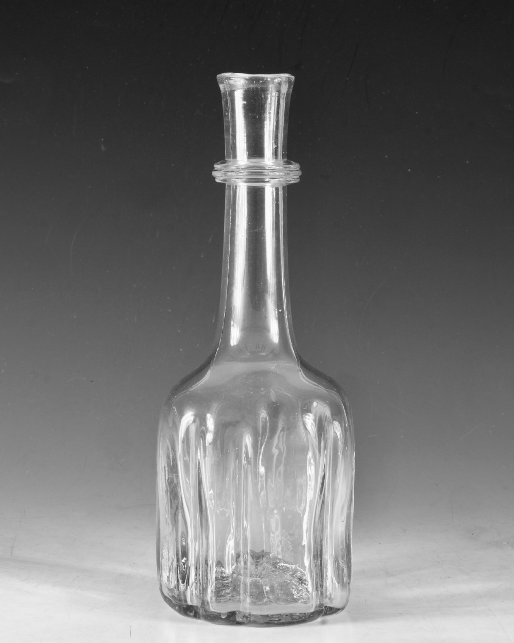 Antique glass - serving bottle Mid 18th century View II