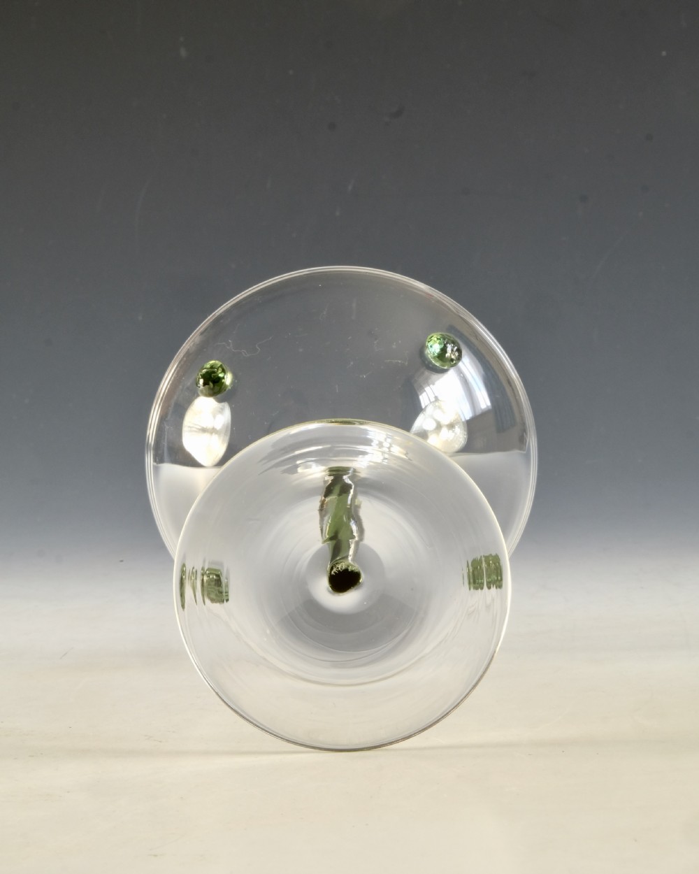 Antique glass - champagne glass Powell Whitefriars c1900 View VI