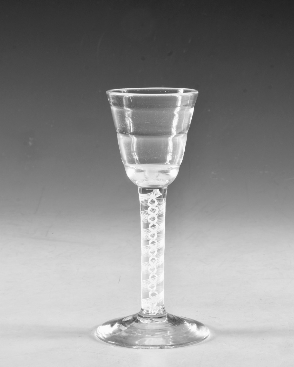 Antique glass - Lynn wine glass English c1765 View II