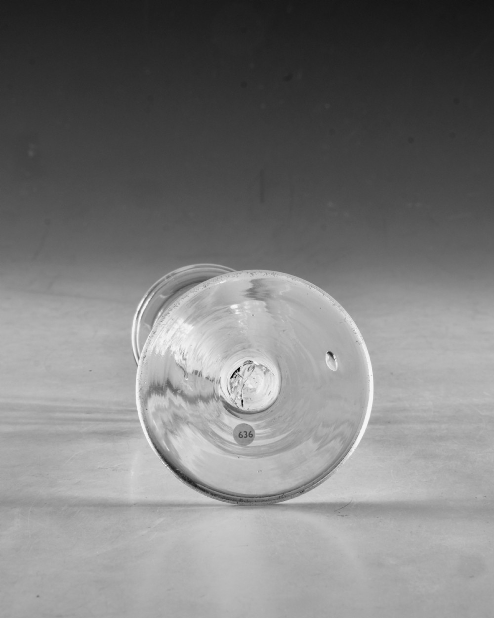 Antique glass - Lynn wine glass English c1765 View V