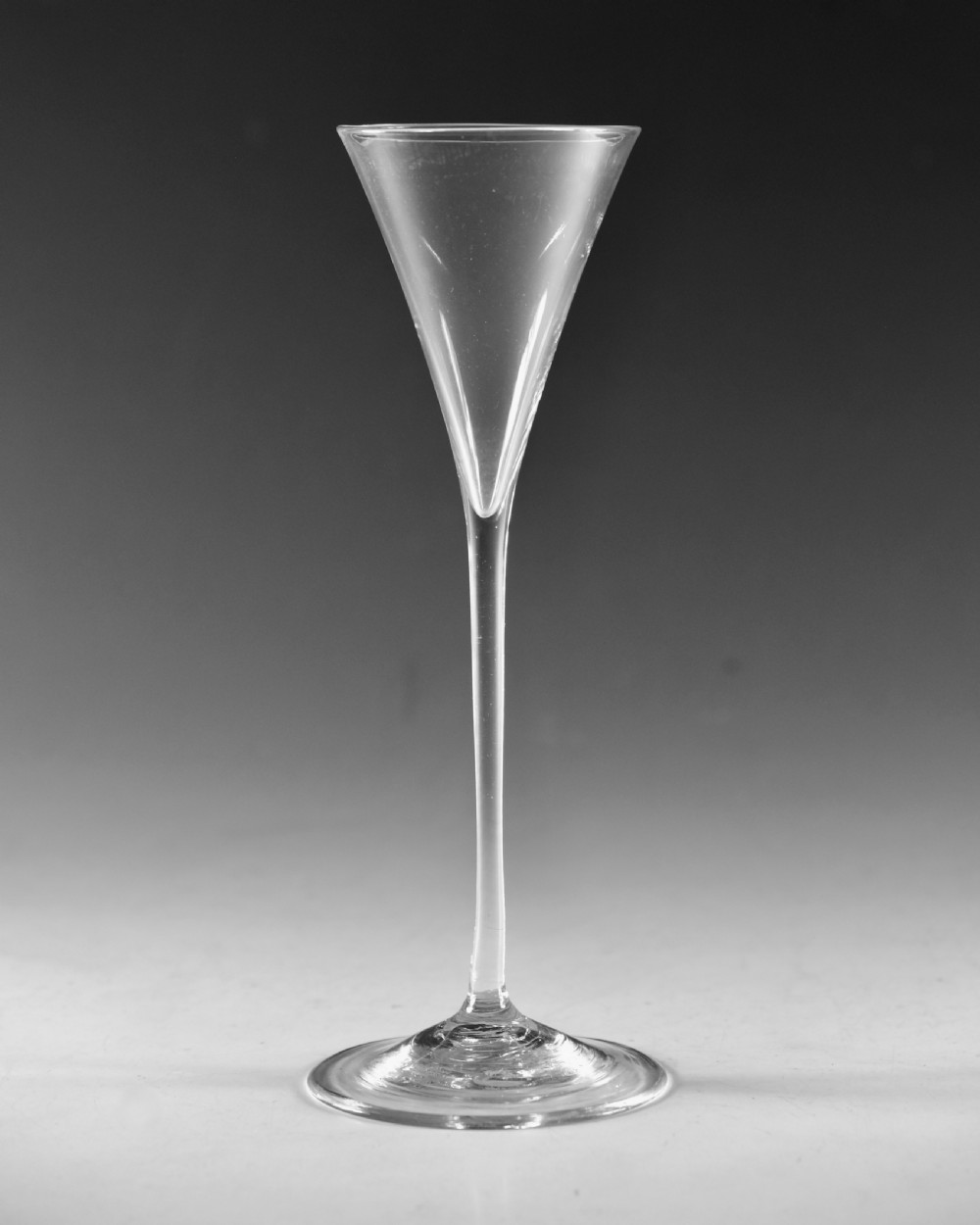 Antique glass - toasting glass English c1750 View II