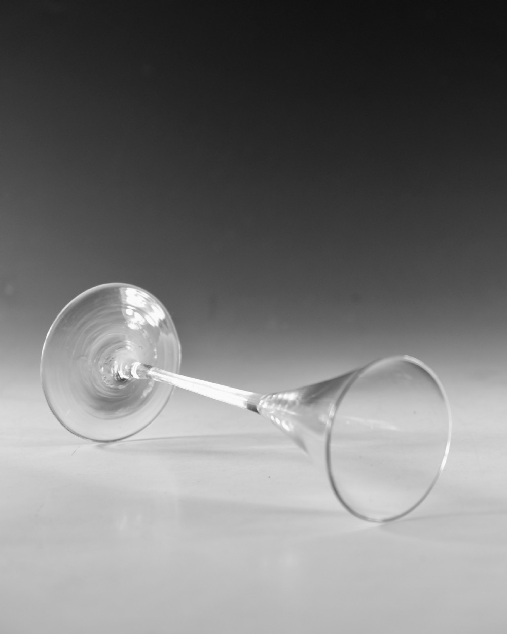 Antique glass - toasting glass English c1750 View IV