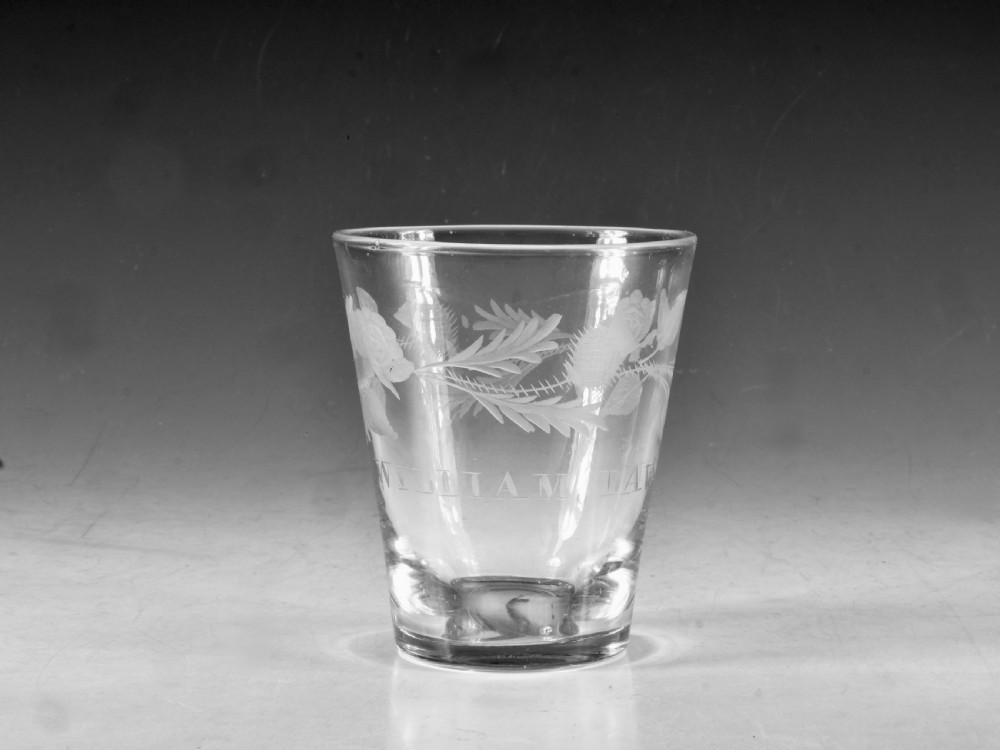 Antique glass - tumbler c1800 View II