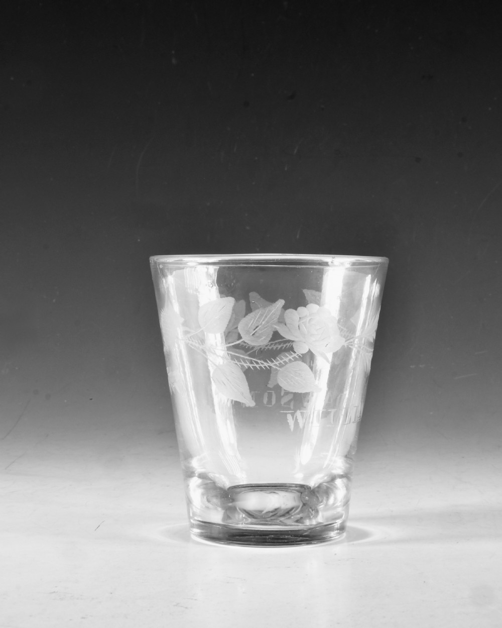Antique glass - tumbler c1800 View IV
