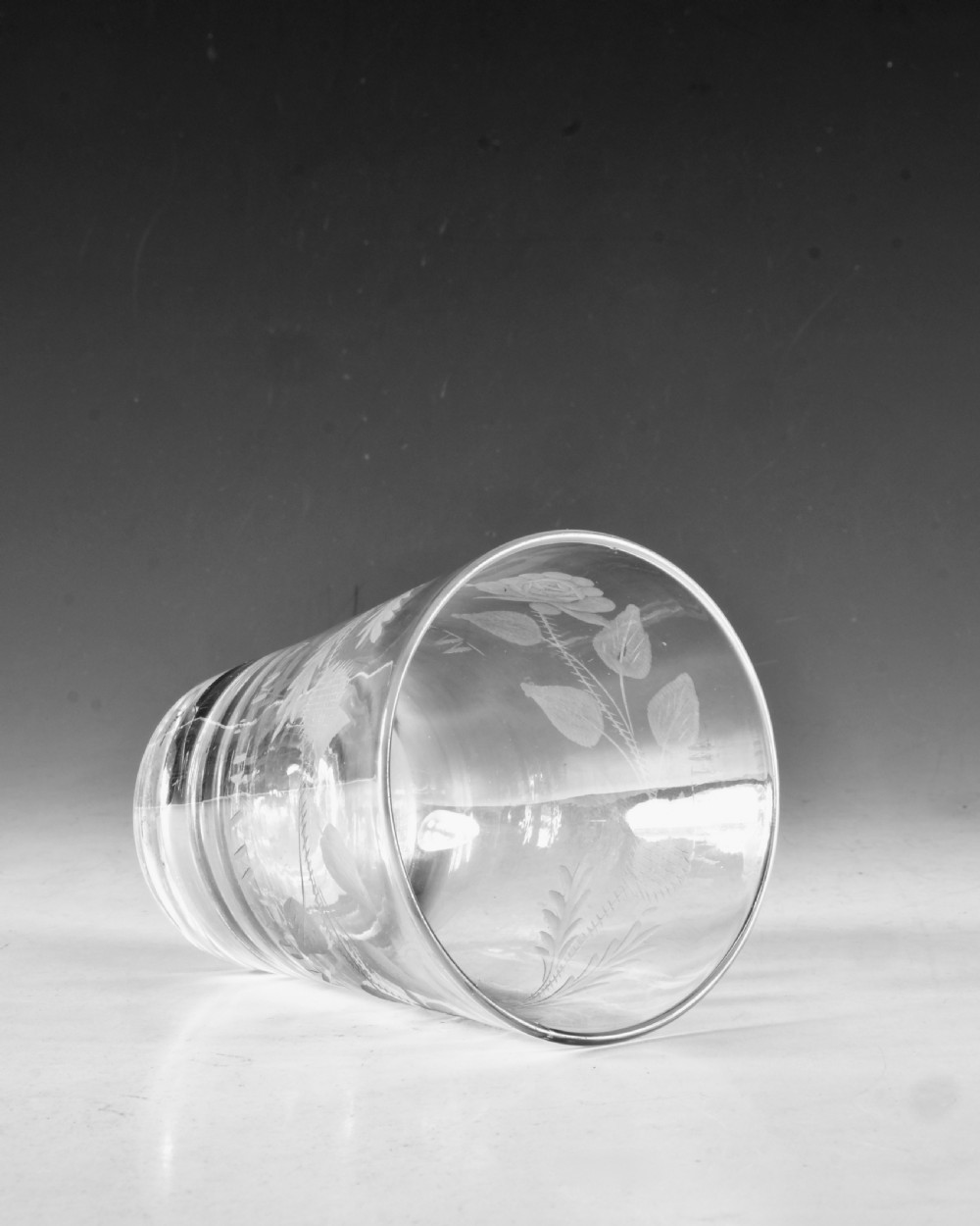 Antique glass - tumbler c1800 View V