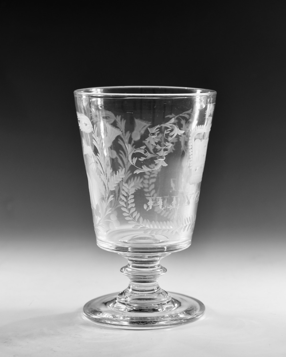 Antique glass - goblet Coronation of George IV 1821
 View VI