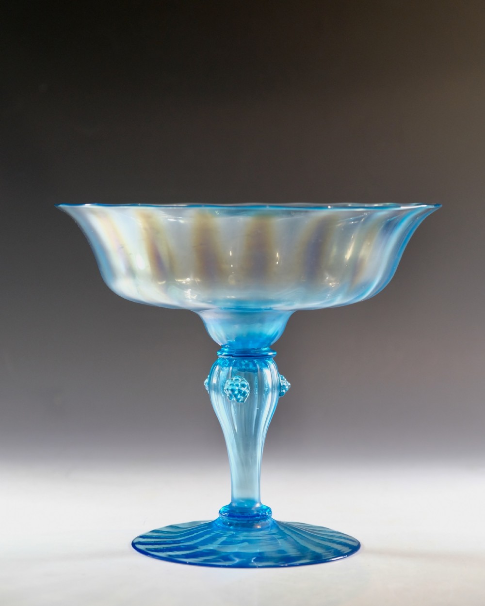 Antique glass - tazza by Walsh Walsh Birmingham 1932 View III