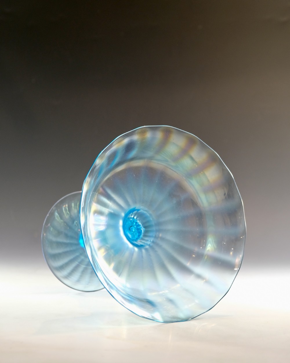 Antique glass - tazza by Walsh Walsh Birmingham 1932 View V