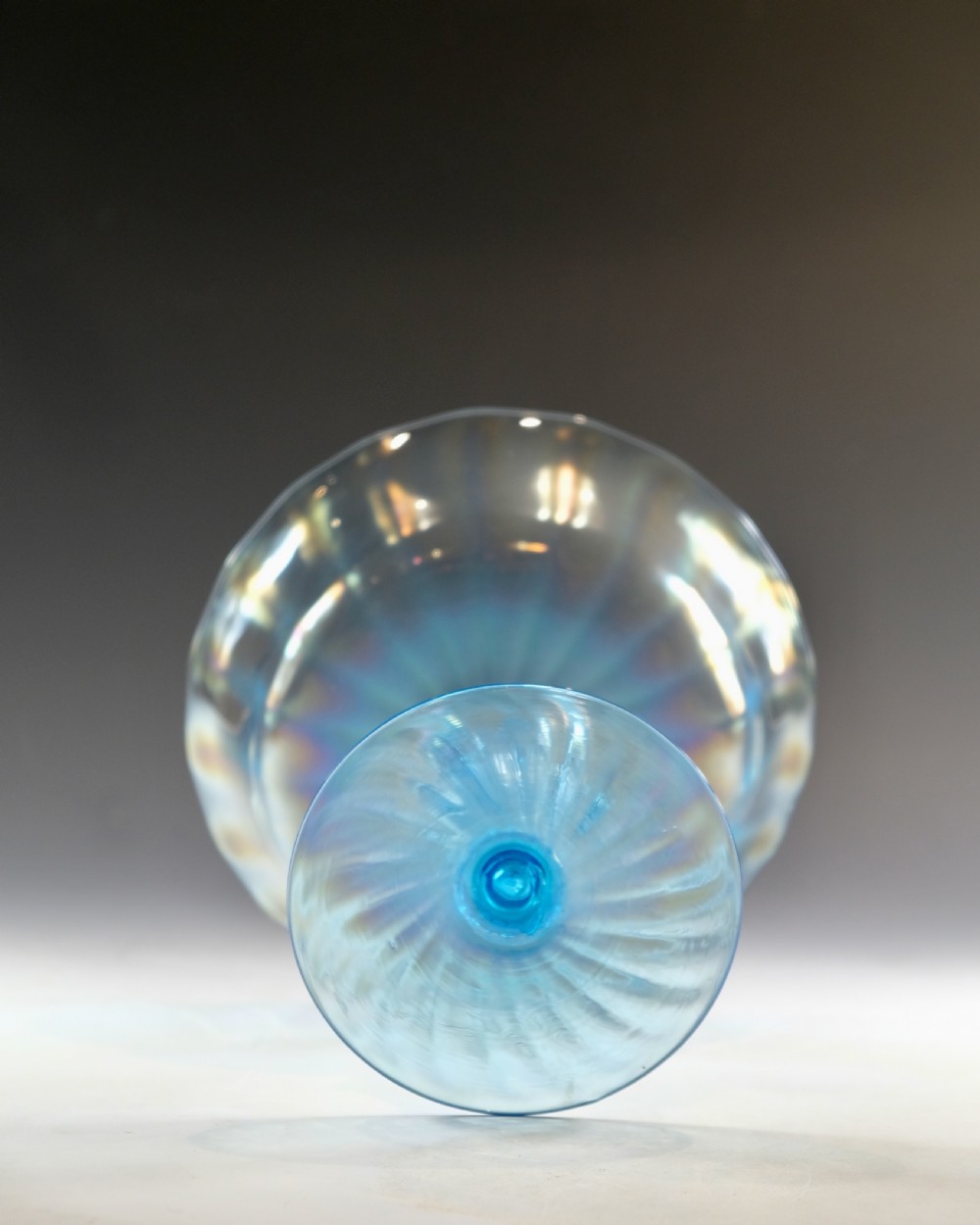 Antique glass - tazza by Walsh Walsh Birmingham 1932 View VI