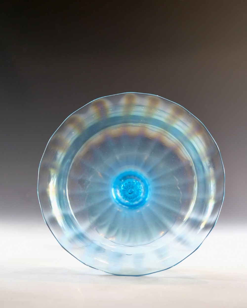 Antique glass - tazza by Walsh Walsh Birmingham 1932 View VII