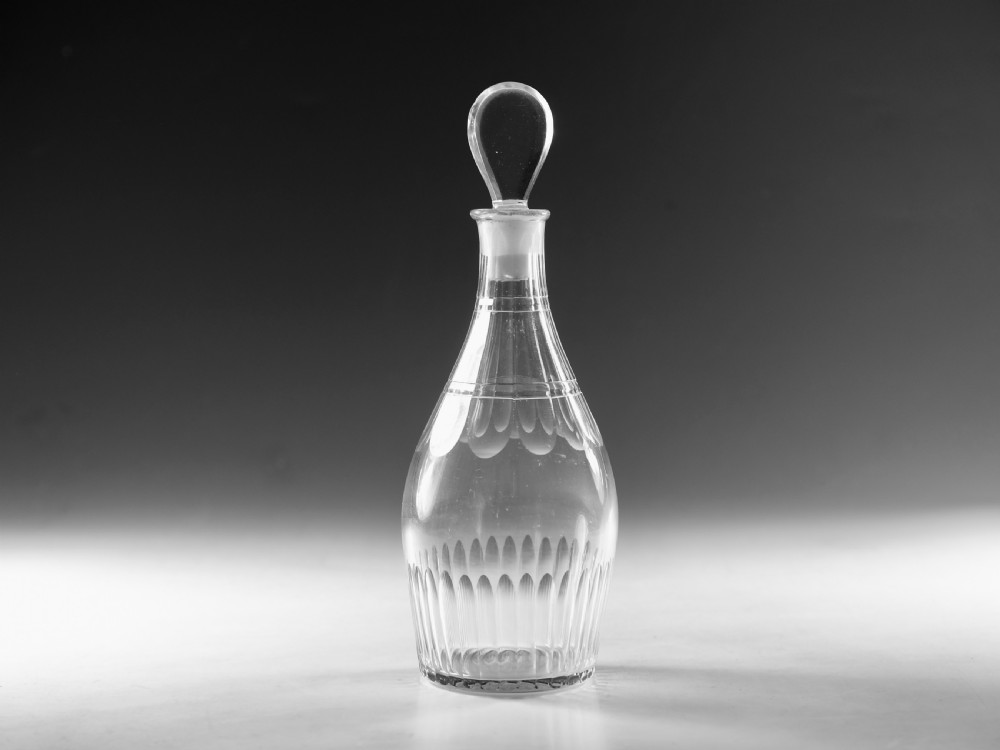 Antique glass - club decanter English c1770