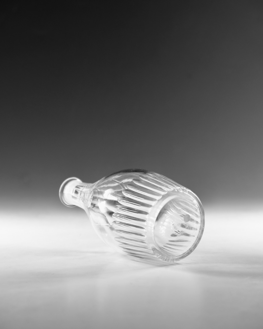 Antique glass - club decanter English c1770 View V