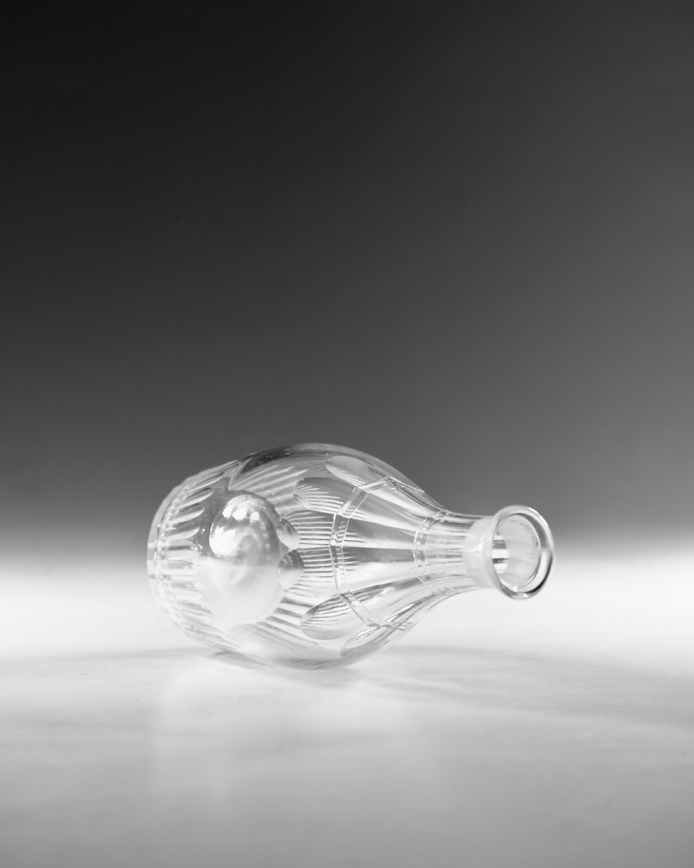 Antique glass - club decanter English c1770 View VI