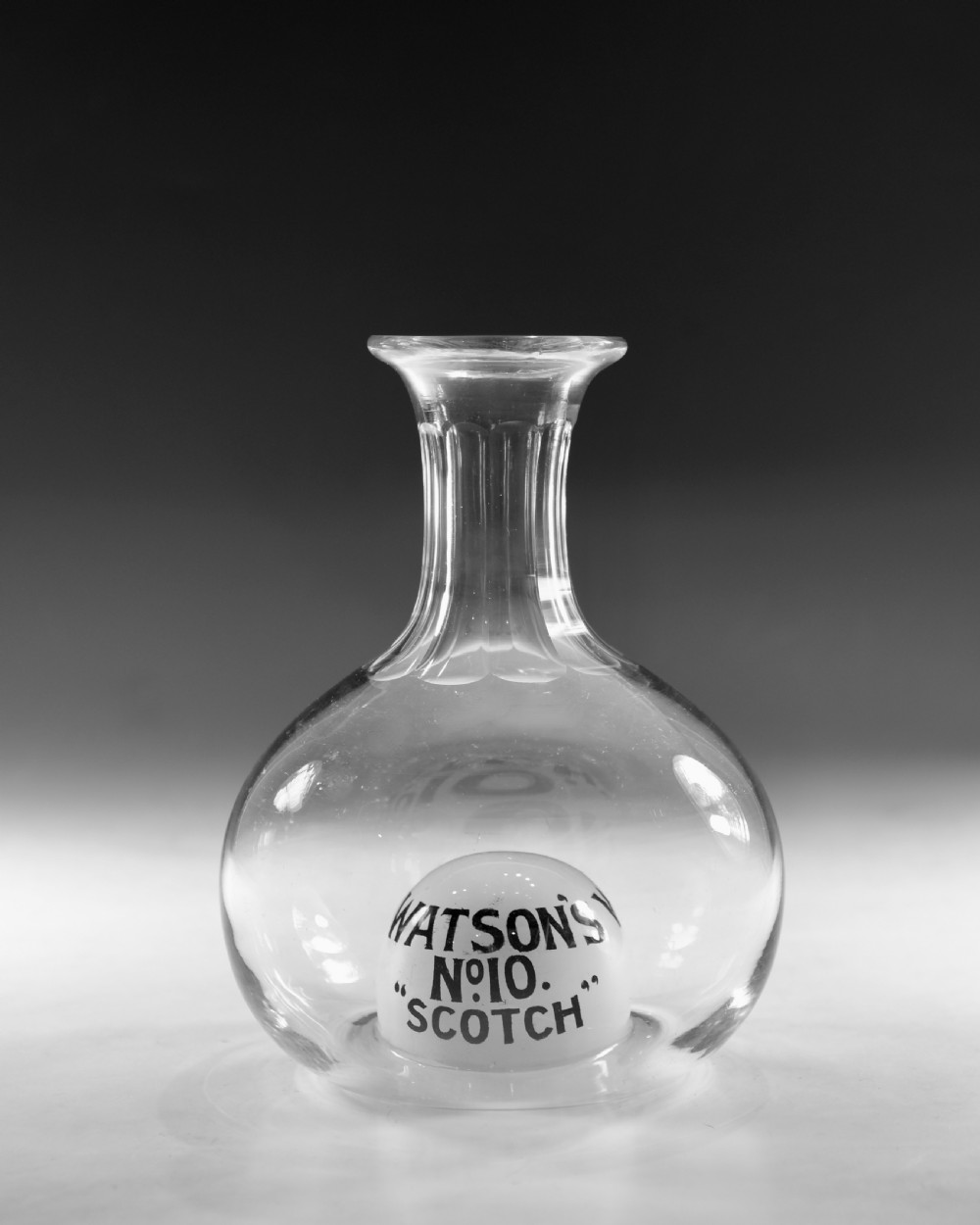 Antique carafe Watson's No 10 Scotch View II