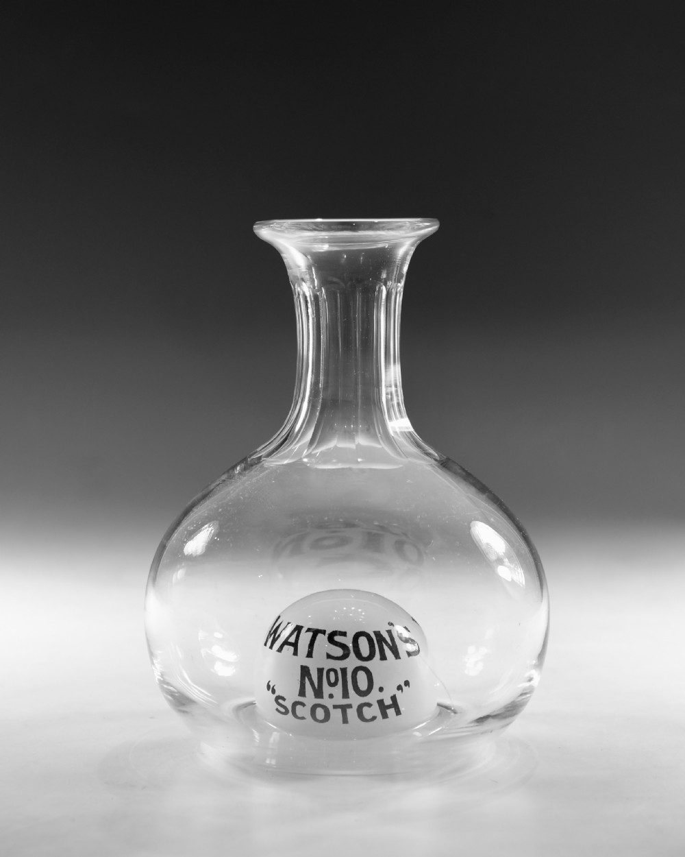 Antique carafe Watson's No 10 Scotch View III