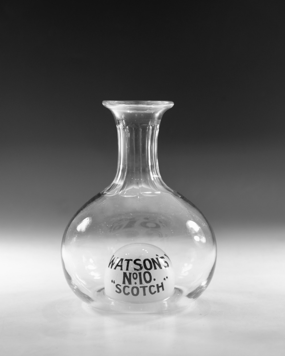 Antique carafe Watson's No 10 Scotch View VI