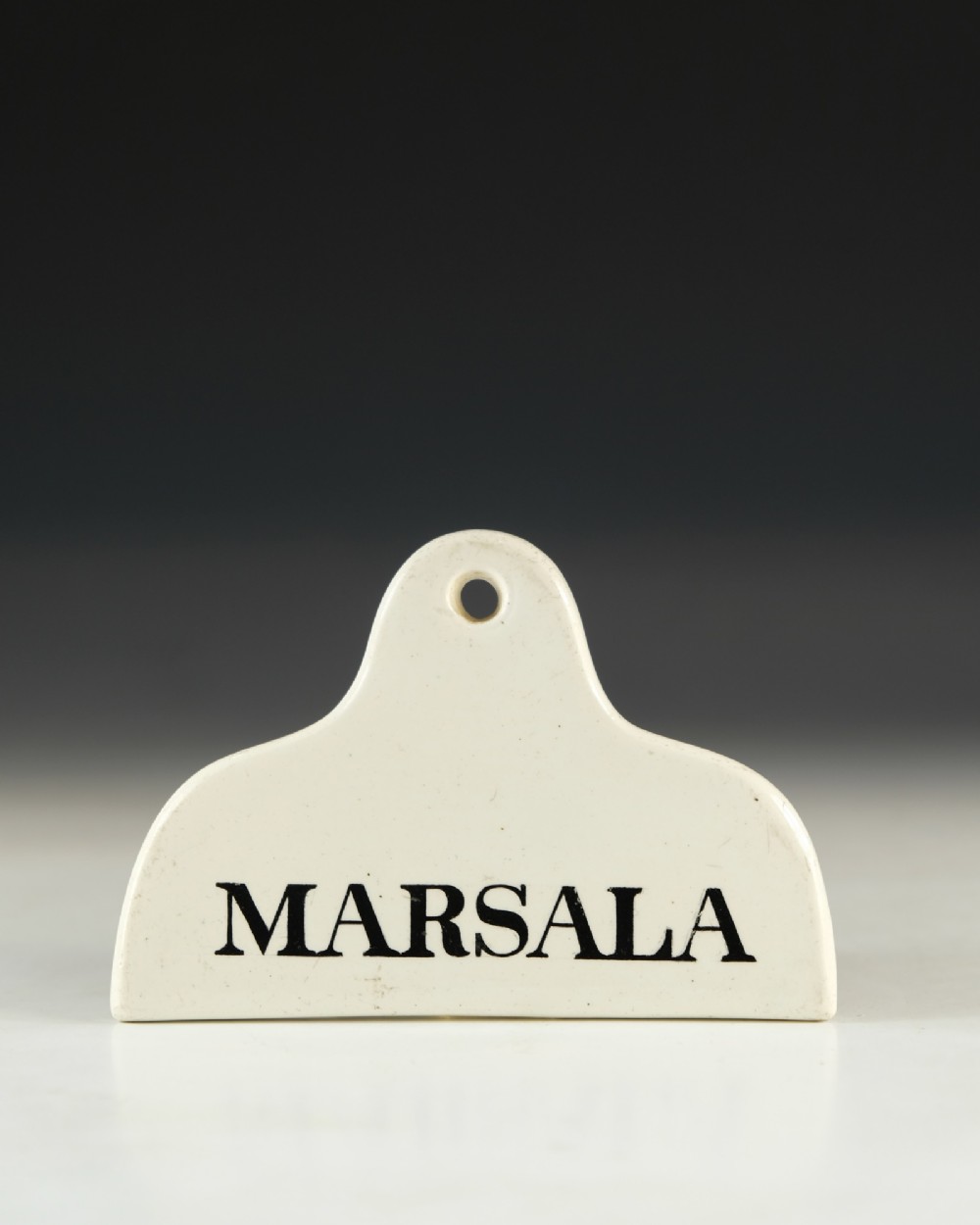 Antique bin label Marsala English mid 19th century View II