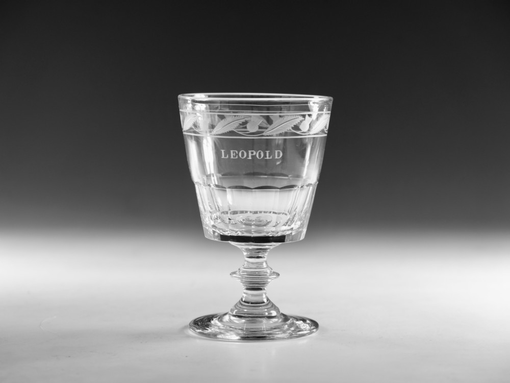Georgian rummer of Horse Racing Interest English c1820