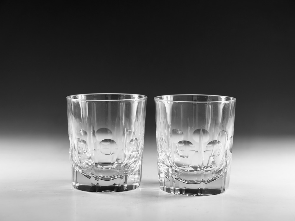 Antique tumblers pair English early 20th Century