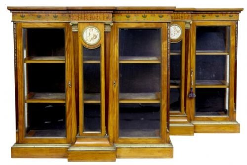 Pair Satinwood Cabinets