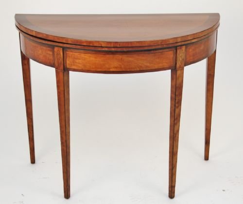 Satinwood Card Table