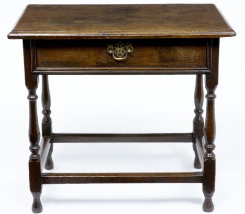 Walnut and Oak Side Table
