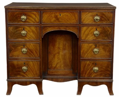 19th Century Mahogany Kneehole Desk