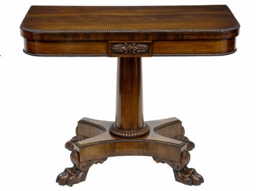 Rosewood Card Table
