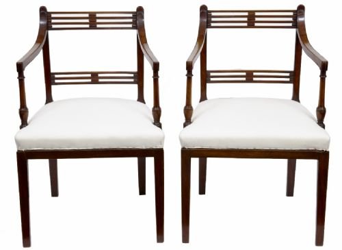 Pair of Mahogany Armchairs