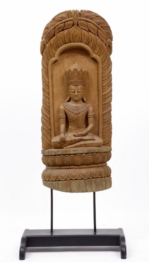 Carved Wood Buddha