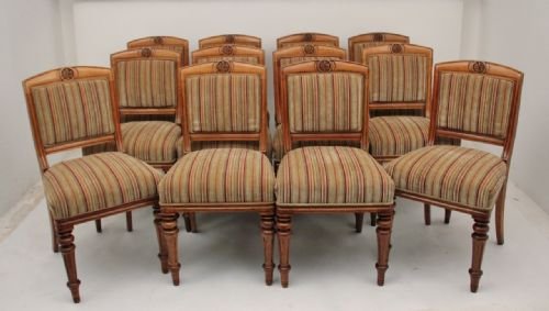Set of 12 Oak Chairs