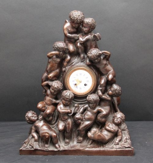 Bronze Mantle Clock