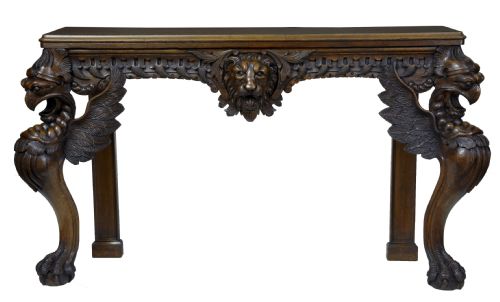 Carved Consul Table