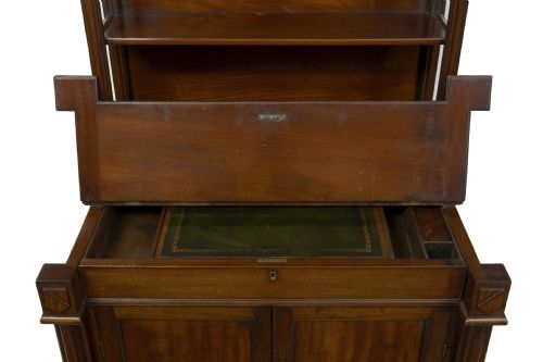 19TH CENTURY MAHOGANY WRITING CABINET - ADDITIONAL PHOTO 5