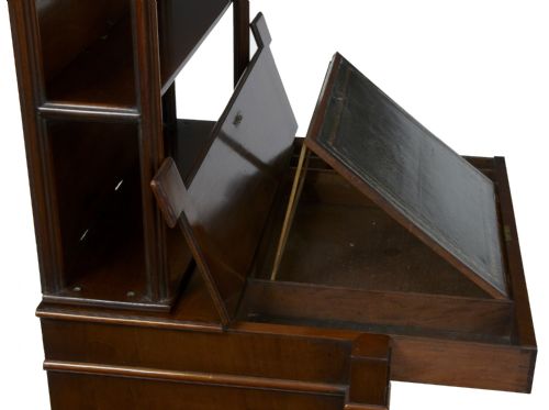 19TH CENTURY MAHOGANY WRITING CABINET - ADDITIONAL PHOTO 7