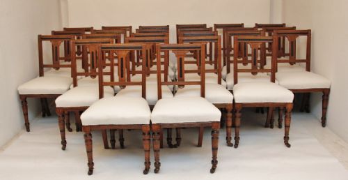 A Set of 24 Oak Dining Chairs