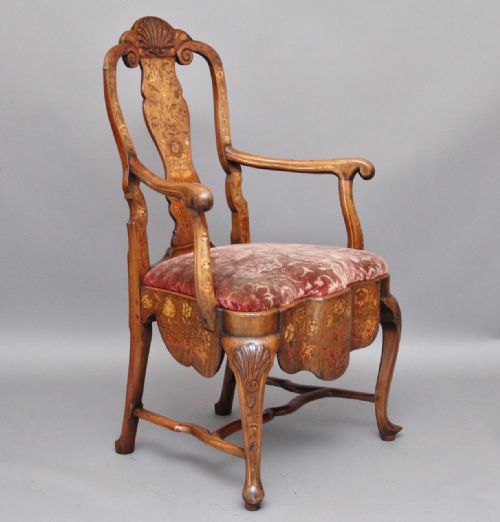 Walnut Marquetry Chair