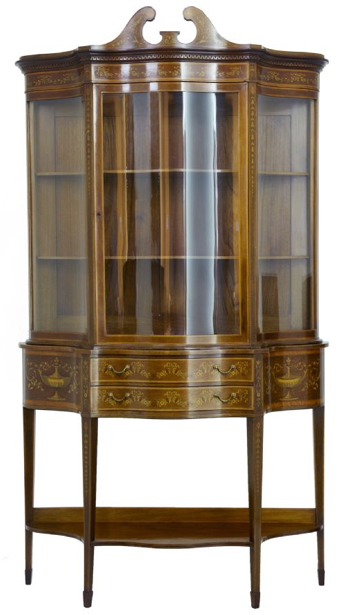 Inlaid Display Cabinet by "Edwards&roberts"