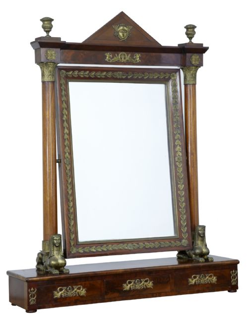 19th Century Large French Empire Mirror