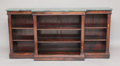 Rosewood Breakfront Bookcase