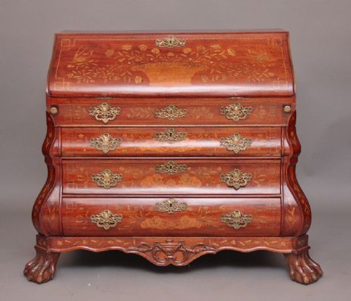 18th Century Dutch Marquetry Bureau
